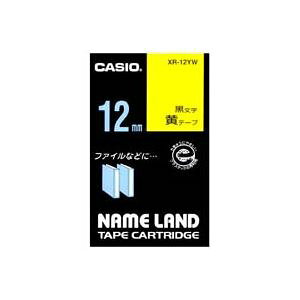 (�Ɩ��p5�Z�b�g) CASIO �J�V�I �l�[�������h�p���x���e�[�v �y���F12mm�z XR-12YW ���ɍ�����