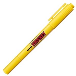 (業務用300セット) 三菱鉛筆 水性ペン/プロッキーツイン 水性顔料インク PM-120T.2 黄 送料無料！