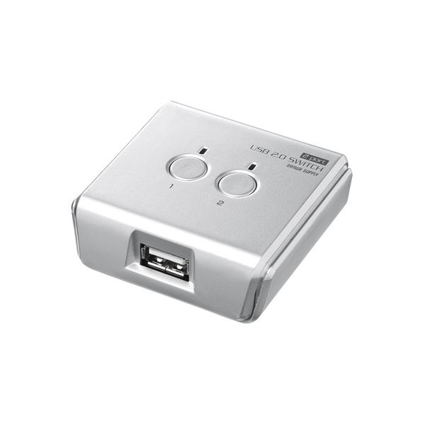 (まとめ)サンワサプライ USB2.0手動切替器(2回路) SW-US22N【×2セット】 送料無料！のサムネイル