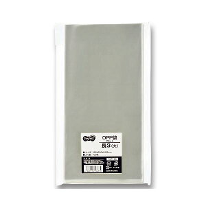 (まとめ) TANOSEE OPP袋 フラット 長3(大) 125×250mm 1セット(500枚:100枚×5パック) 【×4セット】