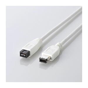 �i�܂Ƃ߁j�G���R�� FireWire�P�[�u���i9�s��-6�s���j IE-961WH�y×2�Z�b�g�z
