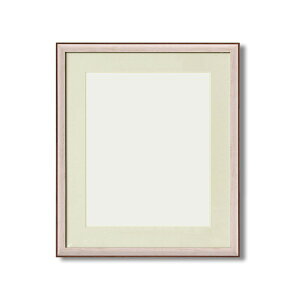 軽量水彩額縁/フレーム 【F8号/ホワイト】 壁掛けひも/UV(紫外線)カットアクリル/マット付き 化粧箱入り 8155