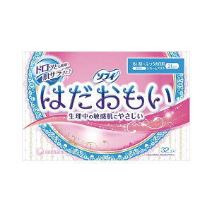 (まとめ) ユニ・チャーム ソフィ はだおもい ふつうの日用 羽なし 1パック(32個) 【×30セット】