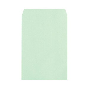 (まとめ) ハート 透けないカラー封筒 角2 100g／m2 パステルグリーン XEP490 1パック（100枚） 【×10セット】 送料無料！