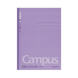 （まとめ） コクヨキャンパスノート（ドット入り罫線・カラー表紙） セミB5 B罫 30枚 紫 ノ-3CBT-V 1冊 【×50セット】