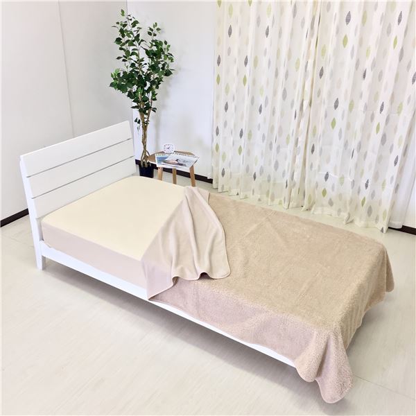 毛布 寝具 ダブル 約180×200cm 最大60%OFFクーポン アイボリー 日本製 吸湿発熱 寝室 ベッドルーム エバーウォーム シープタッチ 送料込 薄型 [並行輸入品] もこもこ