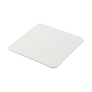 (まとめ)TANOSEE ペーパーコースター無地(角)厚さ1mm 1パック(100枚)【×20セット】