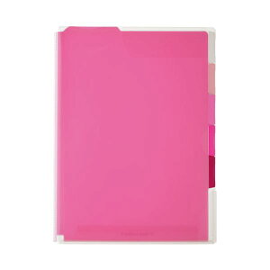 (まとめ) キングジム スーパーハードホルダー5山 766T アカ【×30セット】