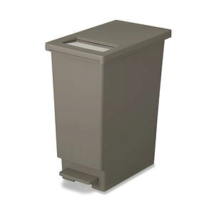 〔6個セット〕 ゴミ箱 ダストボックス 約幅26.5cm 45L ブラウン ユニード プッシュ&ペダル 45S リビング オフィス 店舗