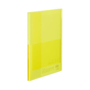 (まとめ)コクヨ クリヤーブック(Glassele) 固定式 A4タテ 10ポケット イエロー ラ-GL10Y 1冊 【×30セット】