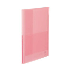 (まとめ)コクヨ クリヤーブック(Glassele) 固定式 A4タテ 10ポケット ライトピンク ラ-GL10LP 1冊 【×30セット】