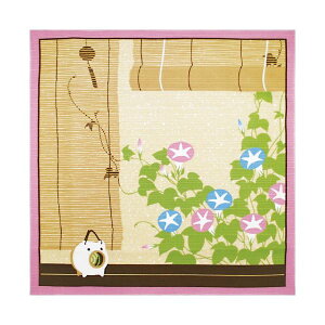 (まとめ)ヤマコー 花景色 小風呂敷 夏【×10セット】