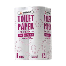 （まとめ） スマートバリュー トイレットペーパーE ダブル12個 N041J【×10セット】 送料無料！