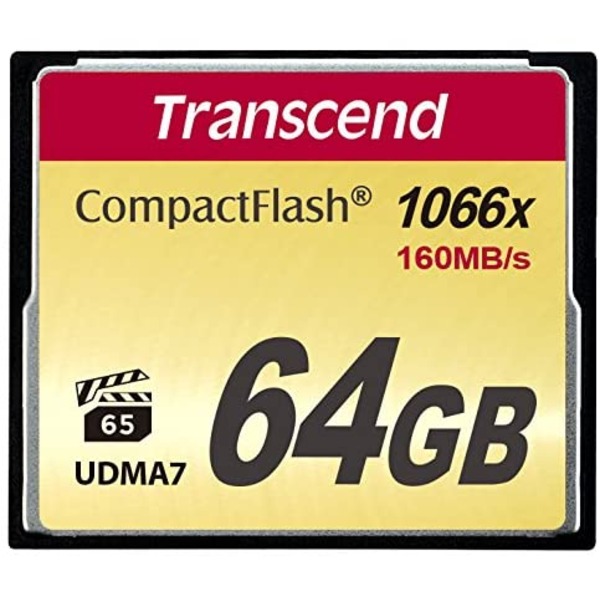 トランセンドジャパン 64GB コンパクトフラッシュカード TS64GCF1000 送料込！