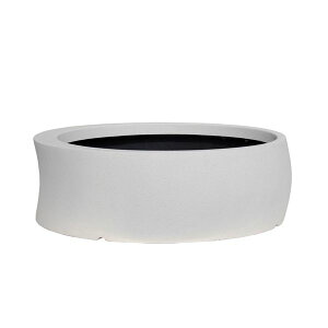 大和プラスチック ファイバーグラスシリーズ カーブ 100型 ホワイト (底穴なし)