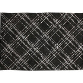 ラグマット/絨毯 【約140×200cm ブラック】 ホットカーペット対応 日本製 『オドレイ』 プレーベル【代引不可】