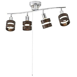 06-1490 4灯シーリングライト(電球別売り/木枠) LT-YN40BW  送料込み!