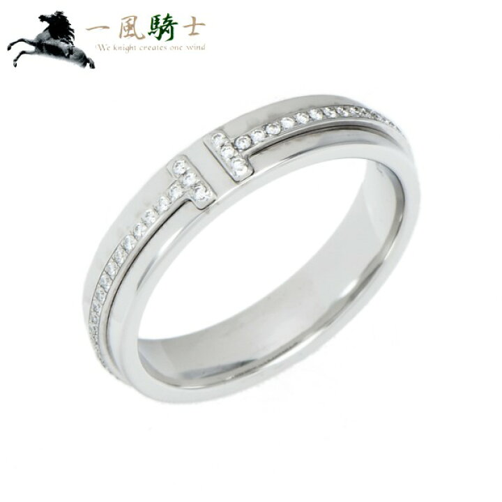 楽天市場 中古 Tiffany Co ティファニー T Two ナロー リング K18wg ダイヤモンド 15 5 T Co 750 15 5号 Tモチーフ ティートゥー 指輪 ブランドジュエリー 一風騎士