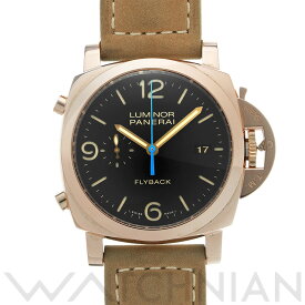 【5種選べるクーポン&P2倍 6/1】【ローン60回払い無金利】【中古】 パネライ PANERAI ルミノール1950 3デイズ クロノフライバック PAM00525 S番(2016年製造) ブラック メンズ 腕時計 パネライ 時計 高級腕時計 ブランド