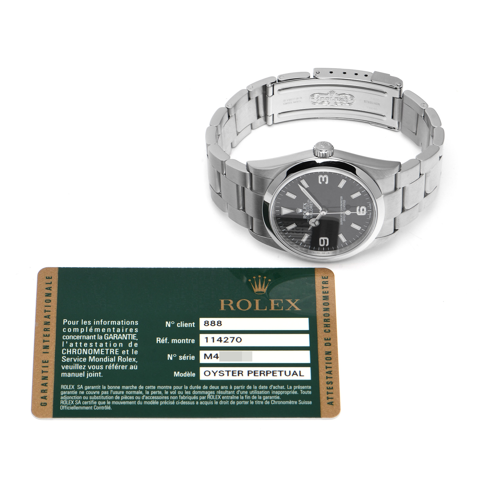 【中古】 ロレックス ROLEX エクスプローラー 114270 M番(2007年頃製造) ブラック メンズ 腕時計 | ウォッチニアン（旧一風騎士）