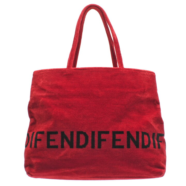 楽天市場】フェンディ FENDI ロゴライン トートバッグ レッド 06-14 