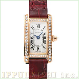 【中古】 カルティエ CARTIER タンクアメリカン ミニ WB710014 シルバー レディース 腕時計