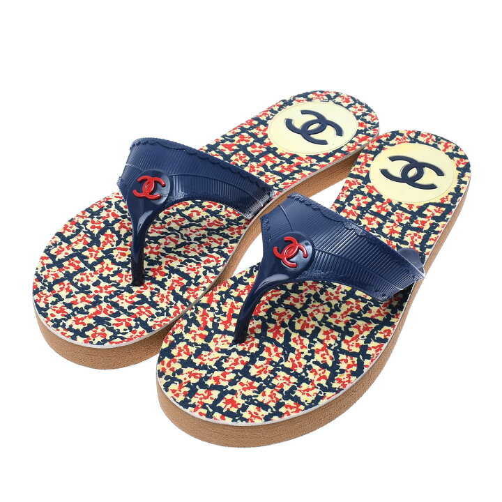 楽天市場】【未使用品】 シャネル CHANEL ビーチサンダル ココマーク  