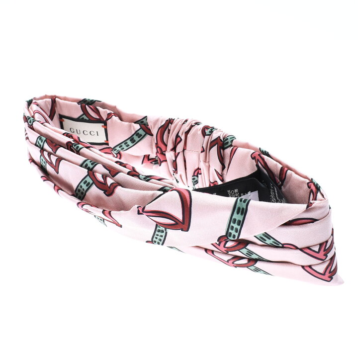 楽天市場】【未使用品】 グッチ GUCCI ヘアバンド ライトピンク 572206 