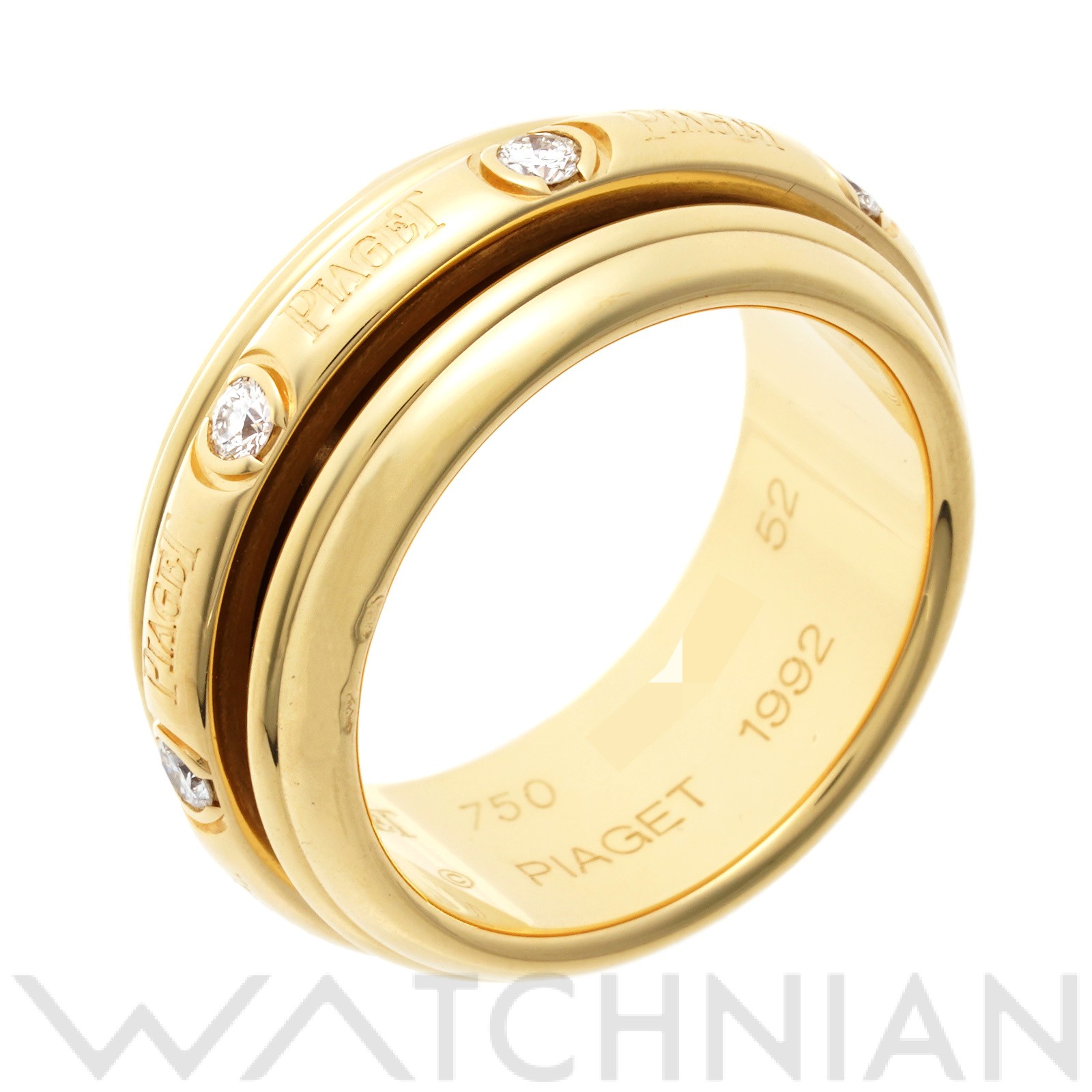  ピアジェ Piaget ポセション リング　#52(約12.5号) K18イエローゴールド ダイヤモンド レディース リング・指輪