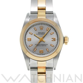【中古】 ロレックス ROLEX オイスターパーペチュアル 67183 W番(1995年頃製造) グレー レディース 腕時計