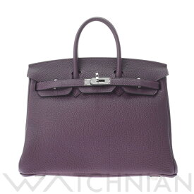 【4種選べるクーポン＆P2倍 4/25】【ローン60回払い無金利】【新品】 エルメス HERMES バーキン 25 カシス/パラジウム金具 トゴ レディース ハンドバッグ