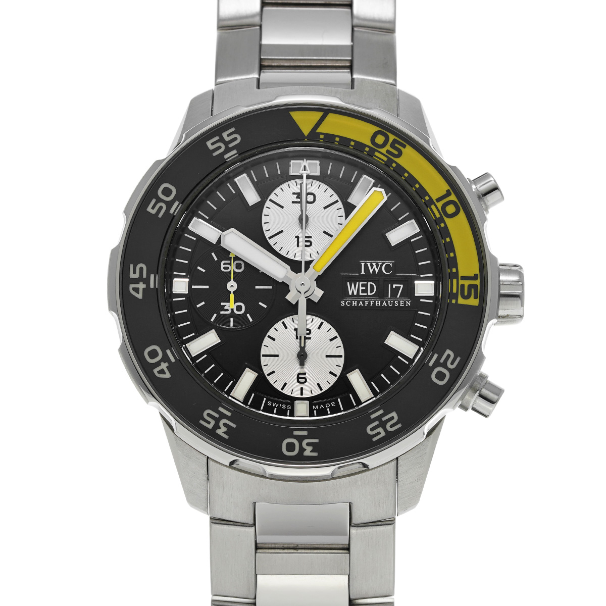 全店販売中全店販売中 インターナショナルウォッチカンパニー IWC アクアタイマー クロノグラフ IW376701 ブラック シルバー メンズ 腕時計  メンズ腕時計