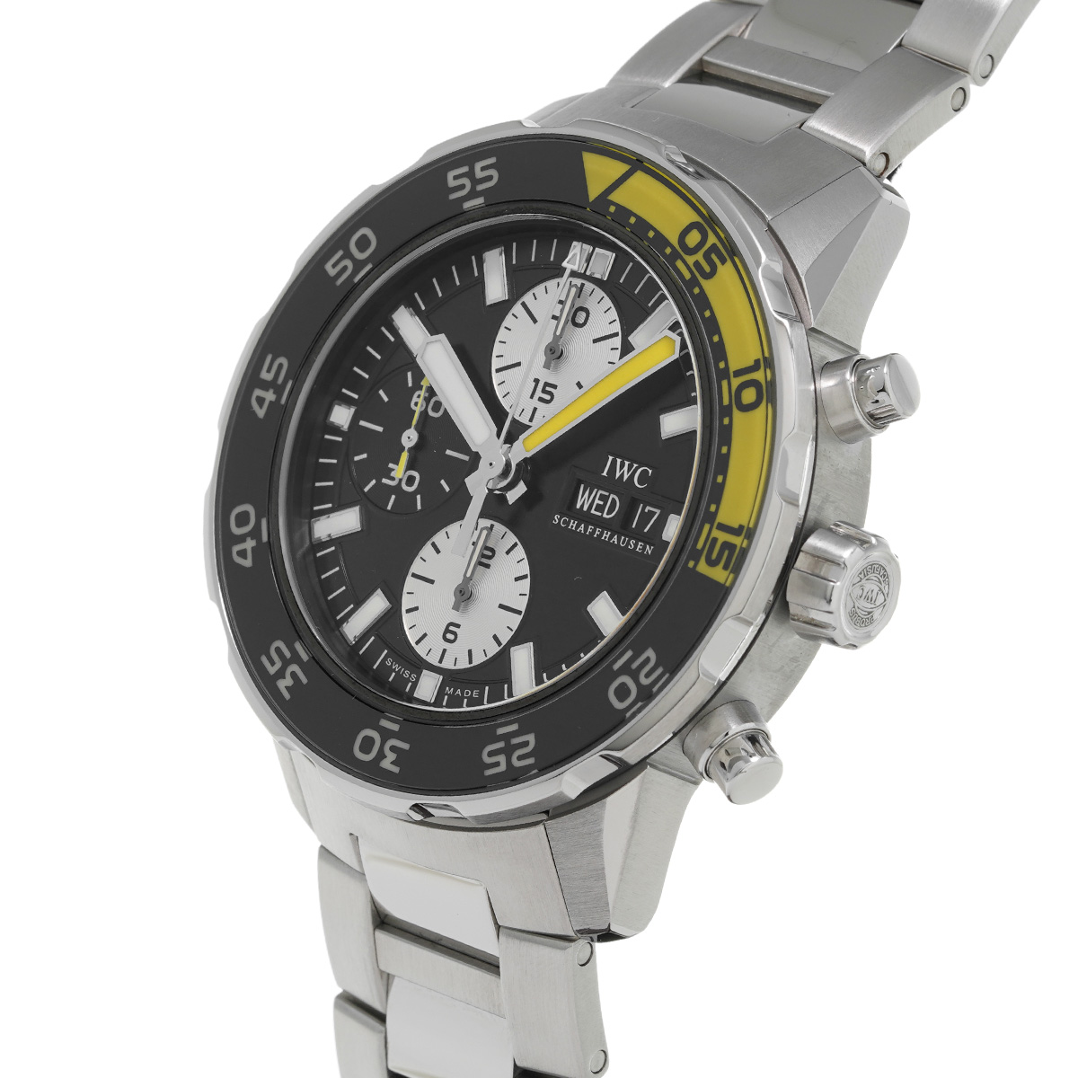 全店販売中全店販売中 インターナショナルウォッチカンパニー IWC アクアタイマー クロノグラフ IW376701 ブラック シルバー メンズ 腕時計  メンズ腕時計
