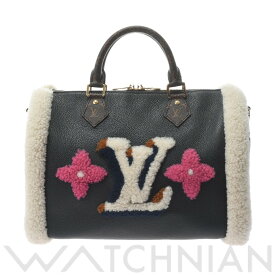 【全品ポイント2倍 5/30】【ローン48回払い無金利】【中古】 ルイ ヴィトン LOUIS VUITTON モノグラムテディ スピーディ バンドリエール 30 2WAY ノワール M56966 レザー/モノグラムキャンバス レディース ハンドバッグ