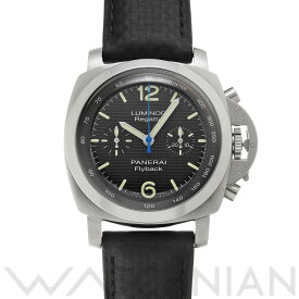 【4種選べるクーポン＆P2倍 4/25】【ローン60回払い無金利】【中古】 パネライ PANERAI ルミノール 1950 フライバック レガッタ PAM00253 I番(2006年製造) ブラック メンズ 腕時計