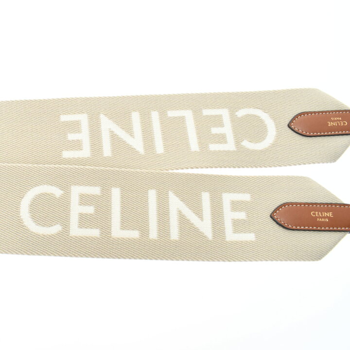 楽天市場】【未使用品】 セリーヌ CELINE ジャガード ロングストラップ  
