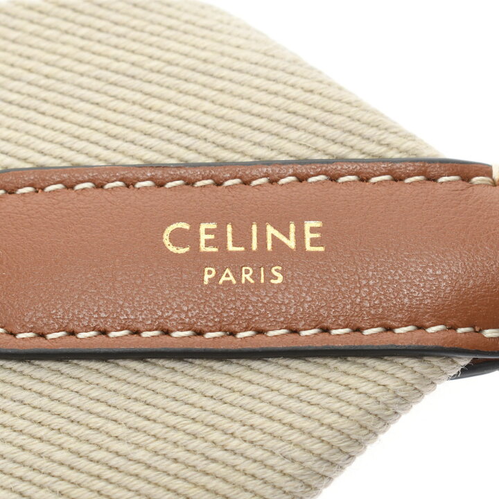 楽天市場】【未使用品】 セリーヌ CELINE ジャガード ロングストラップ  