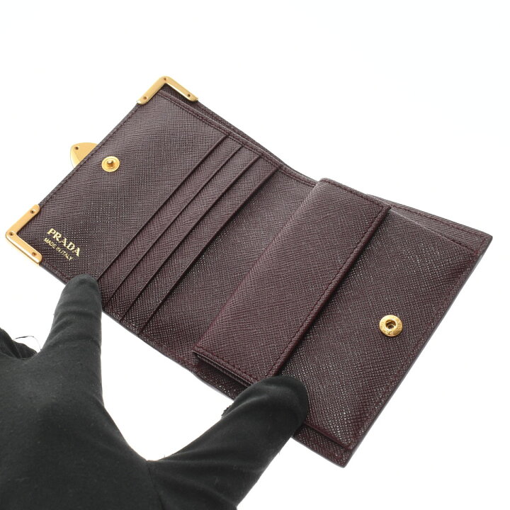 楽天市場】【未使用品】 プラダ PRADA カイエ コンパクトウォレット 