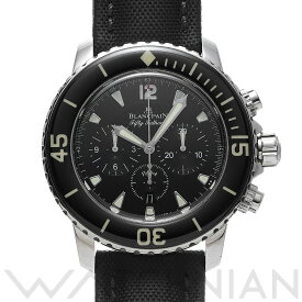 【4種選べるクーポン＆P2倍 4/25】【ローン60回払い無金利】【中古】 ブランパン Blancpain フィフティ ファゾムス クロノグラフ フライバック 5085F 1130 52A ブラック メンズ 腕時計