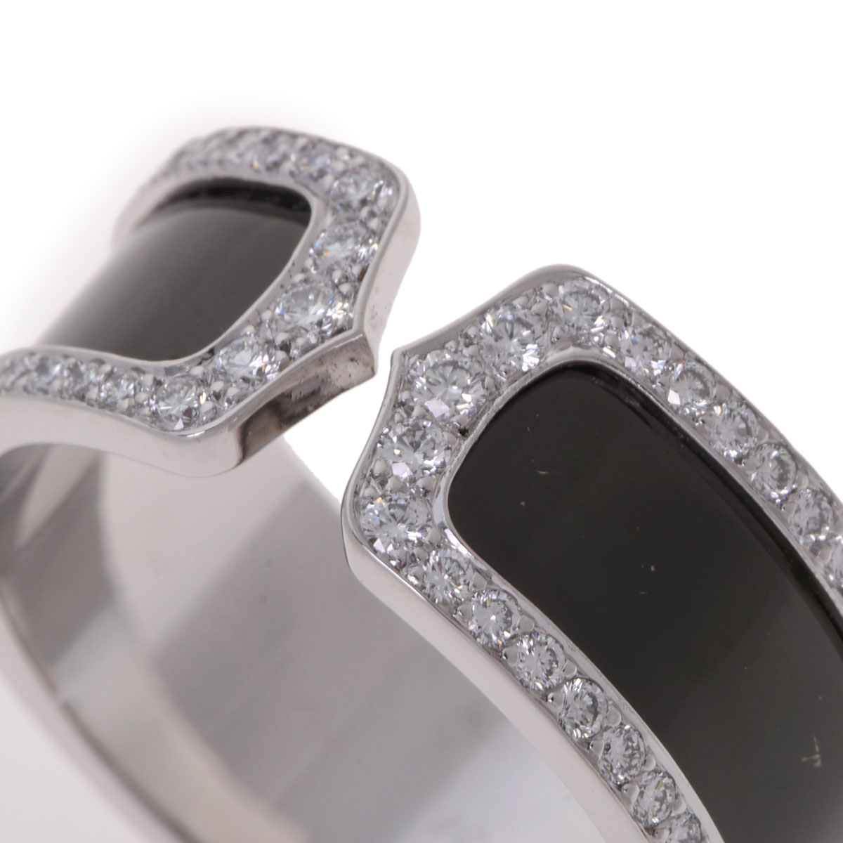 【中古】 カルティエ CARTIER C2リング ダイヤ#68 K18ホワイトゴールド ダイヤモンド メンズ リング・指輪 ウォッチニアン