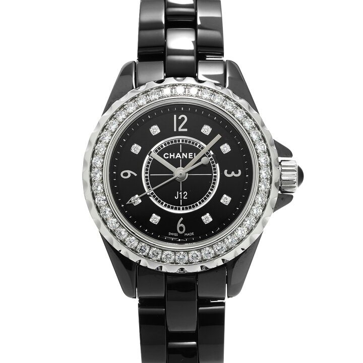 楽天市場】【中古】 シャネル CHANEL J12 29MM H2571 ブラックラッカー  