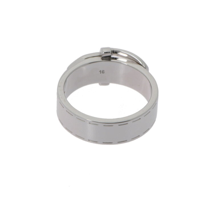 楽天市場】【中古】 グッチ GUCCI ベルトモチーフリング K18ホワイト 