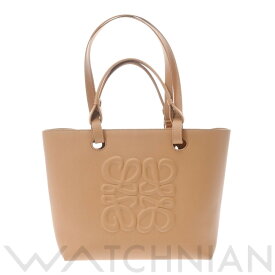 【4種選べるクーポン＆P2倍 4/25】【ローン60回払い無金利】【中古】 ロエベ LOEWE インフレーテッドアナグラム トート スモール 2023年SS ウォームデザート A717S72X24 カーフ レディース トートバッグ