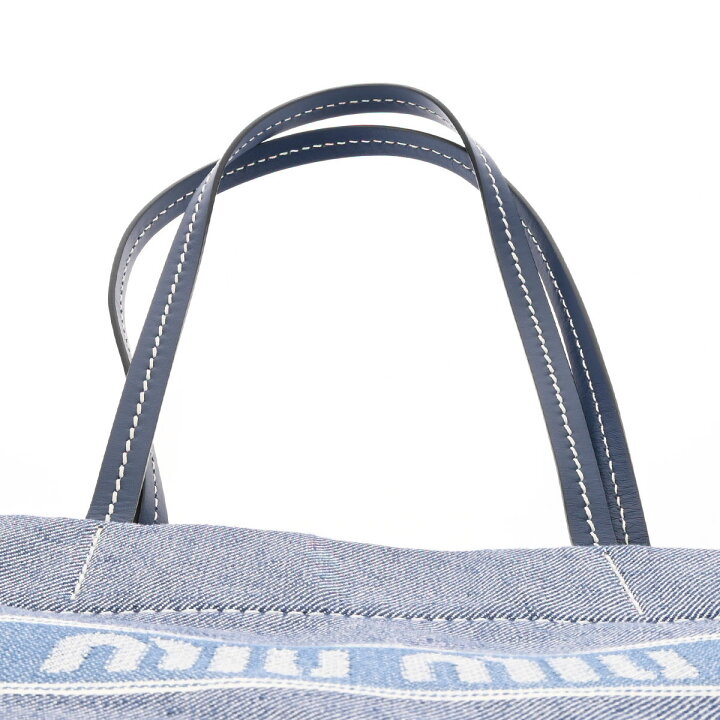楽天市場】【中古】 ミュウミュウ Miu Miu ロゴデニム ブルー 5BG234 