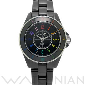 【4種選べるクーポン】【ローン60回払い無金利】【中古】 シャネル CHANEL J12 エレクトロ 33MM H7121 ブラック レディース 腕時計