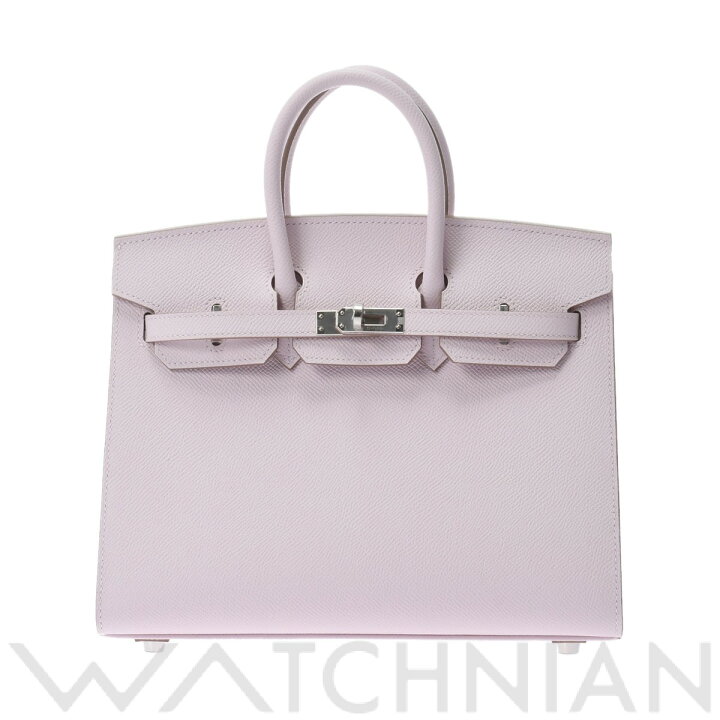 新品 エルメス HERMES バーキン 25 セリエ モーヴペール パラジウム金具 ヴォーエプソン レディース ハンドバッグ ウォッチニアン ブランド品専門店