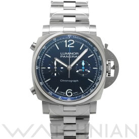 【4種選べるクーポン＆P2倍 5/25】【ローン60回払い無金利】【中古】 パネライ PANERAI ルミノール クロノ PAM01110 X番(2021年製造) ブルー メンズ 腕時計