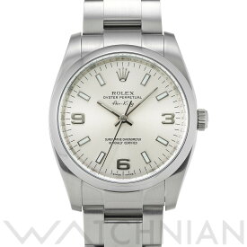 【全品ポイント2倍 5/30】【ローン60回払い無金利】【中古】 ロレックス ROLEX エアキング 114200 M番(2007年頃製造) シルバー メンズ 腕時計