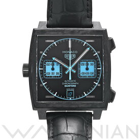 【5種選べるクーポン&P2倍 6/1】【ローン60回払い無金利】【中古】 タグ ホイヤー TAG HEUER モナコ キャリバー11 クロノグラフ バンフォード CAW2190.FC6437 ブラック メンズ 腕時計