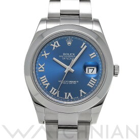 【ローン60回払い無金利】【中古】 ロレックス ROLEX デイトジャストII 116300 ランダムシリアル ブルー メンズ 腕時計
